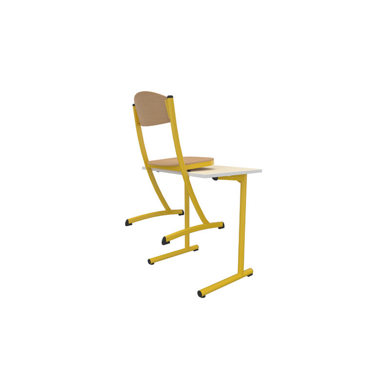CHAISE THEOREME 2 TAILLE 4 COLORIS HETRE/JAUNE GENET